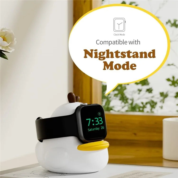 Stand Holder for Apple Watch Series Watch Charger CUTE DUCK Series Silicone Charging Dock (without Charger)