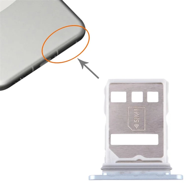 For Huawei Mate 60 Pro SIM Card Tray Holder Replacement Part (without Logo)