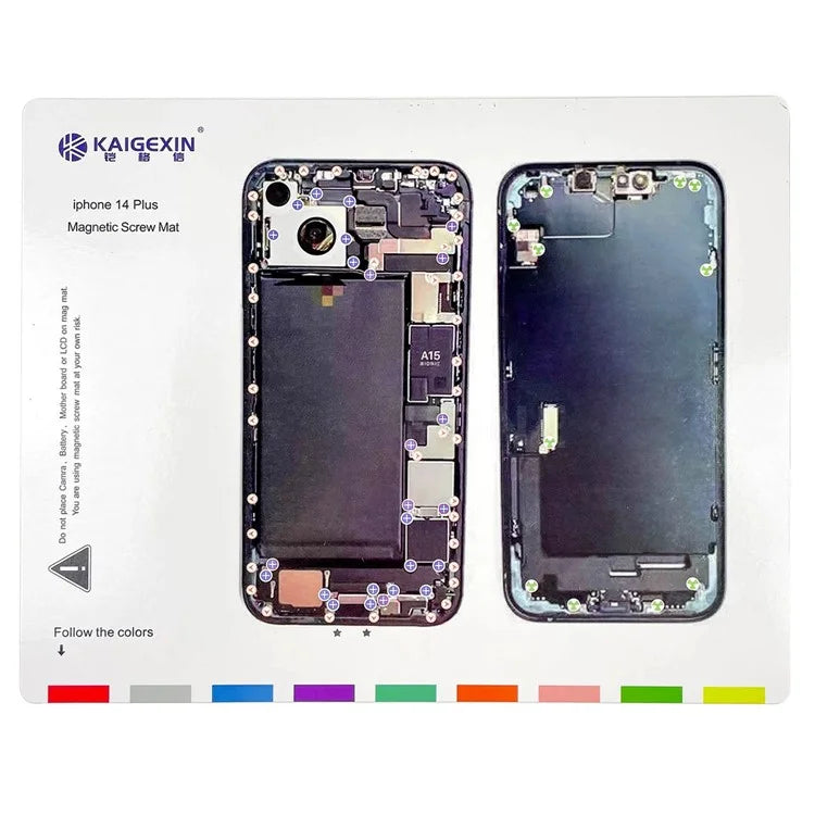 Magnetic Screw Mat for iPhone 14 Plus Work Pad Phone Repairing Tool Mat