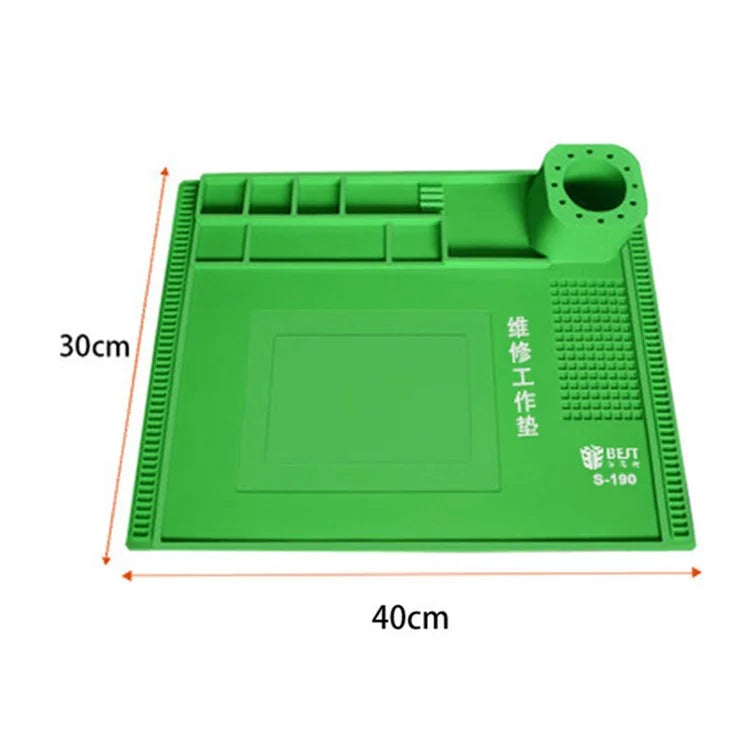 BEST S-190 30x40cm High-Temperature Resistant Silicone Repair Work Mat
