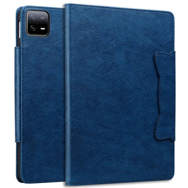 For Xiaomi Pad 6 / 6 Pro Stand Case PU Leather Tablet Cover with Card Holder