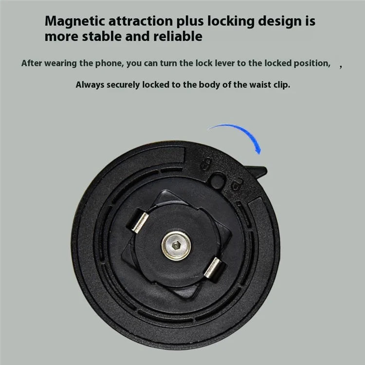 Phone Belt Clip with Round Adhesive Patch, Universal Sport Cell Phone Belt Holder