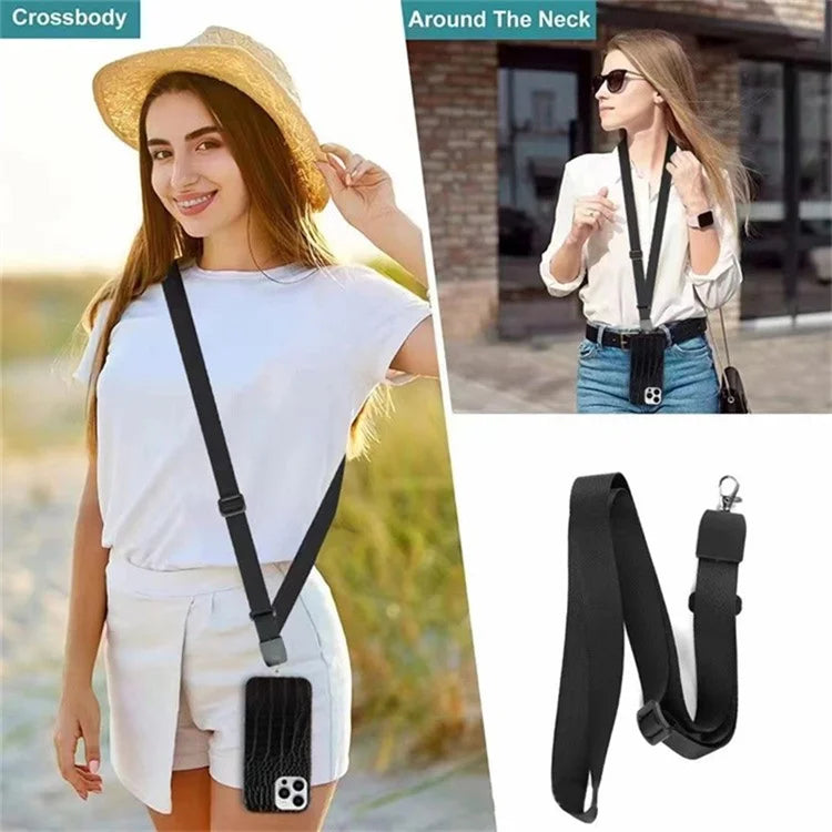 Crossbody Phone Lanyard Universal Adjustable Neck Straps with Phone Pads for Phone Case Keys ID