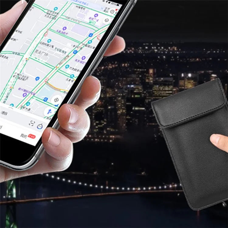 BJK-01 Size S Microfiber Signal Shielding Mobile Phone Pouch Radiation Protection Bag