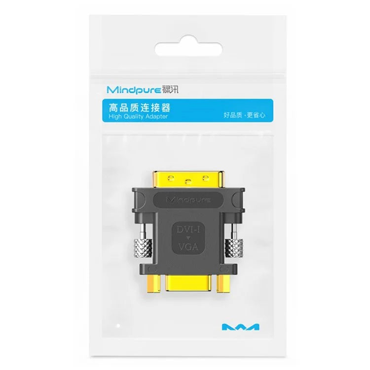 MINDPURE AD050 24+5 DVI Male to VGA Female HD Video Adapter Gold-Plated Converter