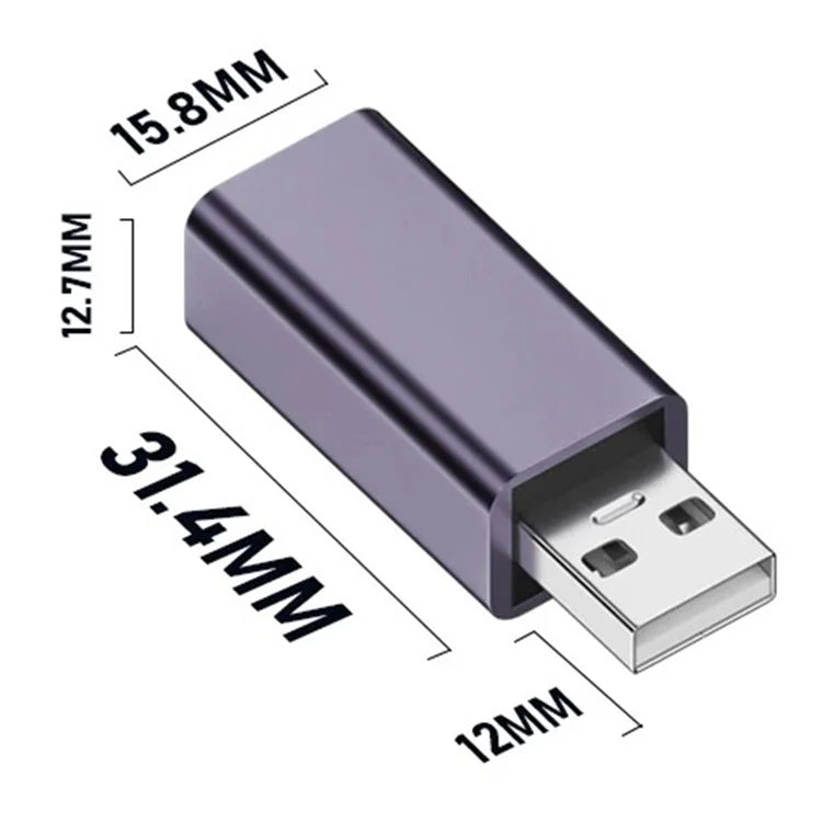 USB-B Female to USB-A Male 480Mbps Adapter Converter Electric Piano Printer Connector