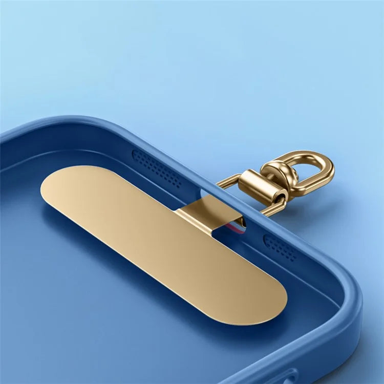 2Pcs 0.4mm Ultra Thin Phone Tether Tabs for Phone Case Stainless Steel Safety Patch