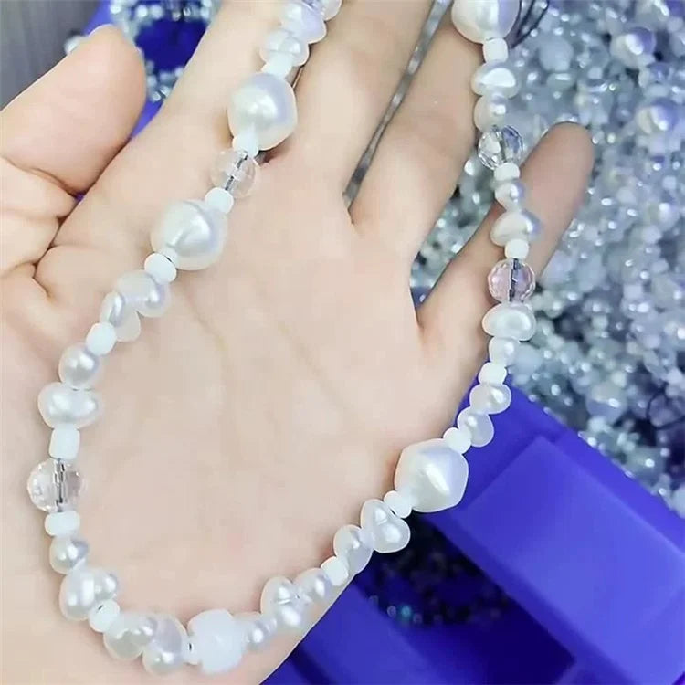 Beaded Phone Bracelet Strap Phone Lanyard Imitation Pearl Phone Charm, Length: 16cm+5cm