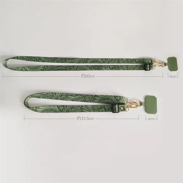 20mm Mobile Phone Strap 33.5-60cm Adjustable Cell Phone Lanyard with Tether Tab