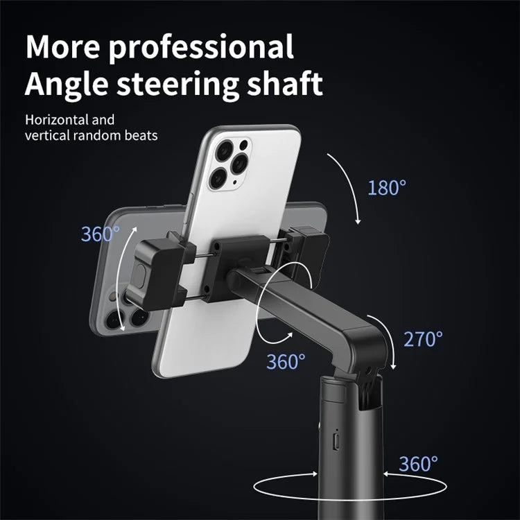 A100 Phone Gimbal Selfie Stick 360-Degree Rotation Tripod with Remote Control for TikTok Live Streaming