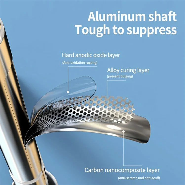 A900 1.5m Handheld RGB Fill Light Stabilizer LED Light Phone Holder Selfie Stick