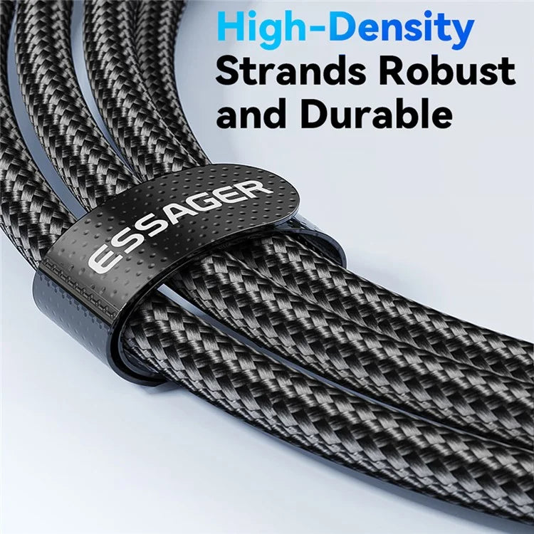 ESSAGER EXC120-HCA0G-P 2m USB-A to Type-C for Xiaomi Fast Charging 120W Digital Display Data Cable