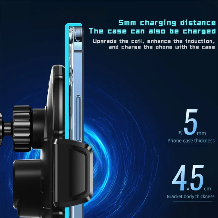 SD11 15W Fast Charging Car Wireless Charger Mount Air Vent Car Phone Holder