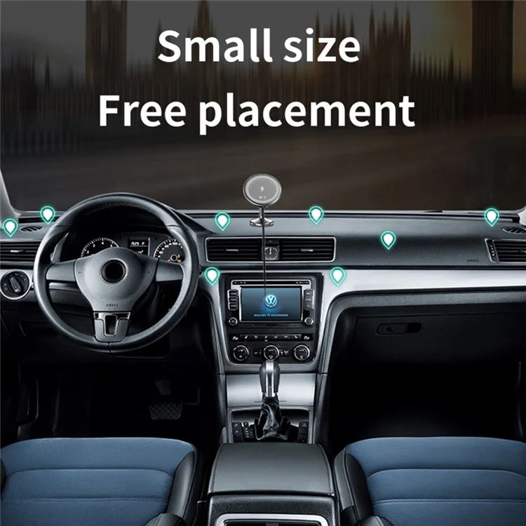 CF23 15W Car Mount Magnetic Wireless Charger 360 Degree Rotatable Fast Charging Stand