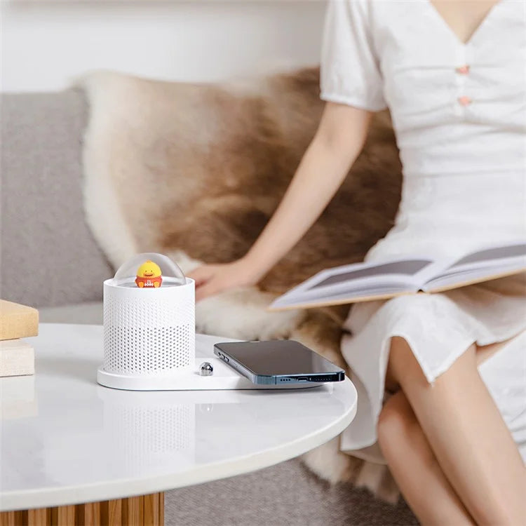 ICARER FAMILY Touch Sensor Cartoon Night Light Wireless Charger Pad for Mobile Phone