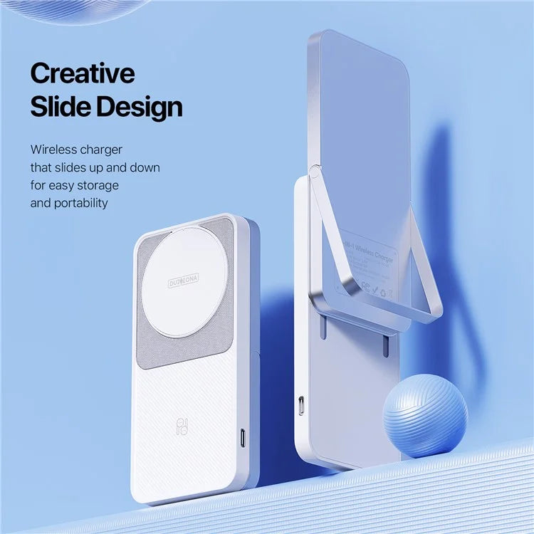 DUZZONA W19 15W Wireless Charger for iPhone / Airpods / Apple Watch 3-in-1 Sliding Charging Station Stand