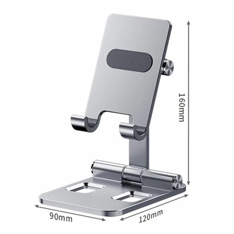 YY-003 Aluminum Alloy Cell Phone Holder Stand Rack Bracket Foldable Desktop Tablet Mount
