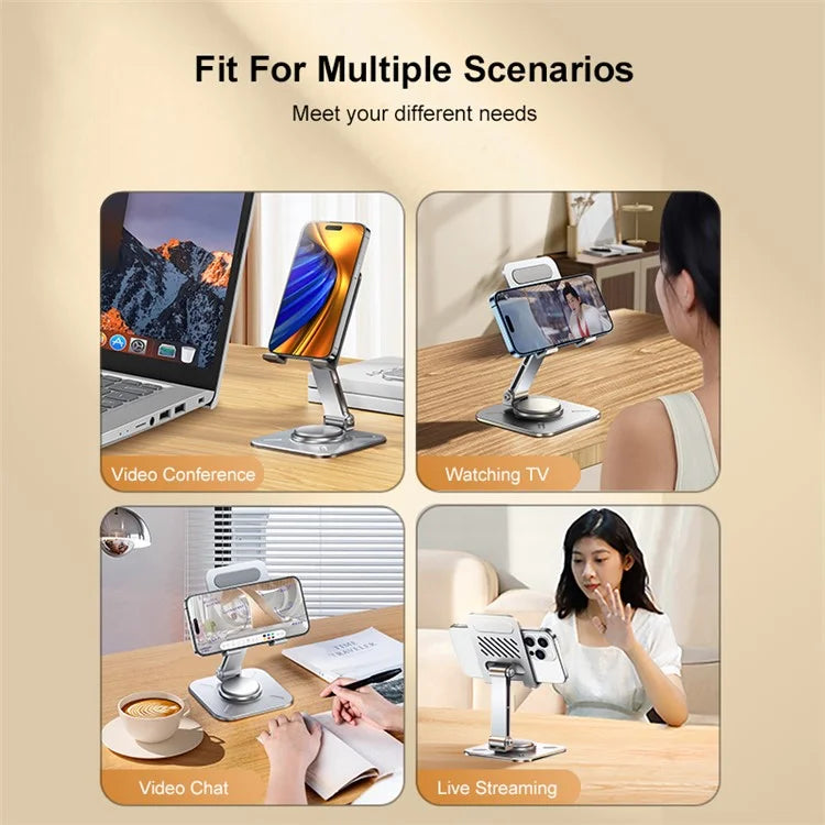 XUNDD XDHO-027 Phone Holder Rotation Foldable Desktop Tablet Stand