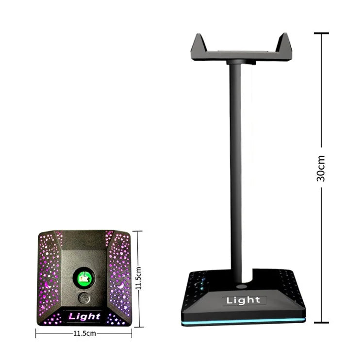 RGB Headphone Stand Touch Control Gaming Headset Holder Desktop Hanger