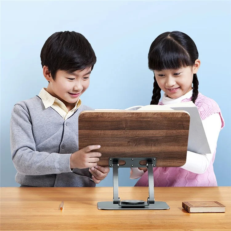 RS03 360 Degree Book Stand for Reading Adjustable Desktop Book Notebook Holder Stand for 10-17 inch Device