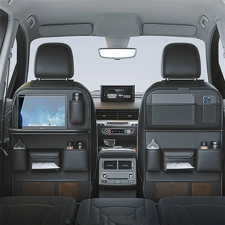 Multi-functional Car Backseat Organizer Hanging Waterproof Storage Bag with Foldable Table