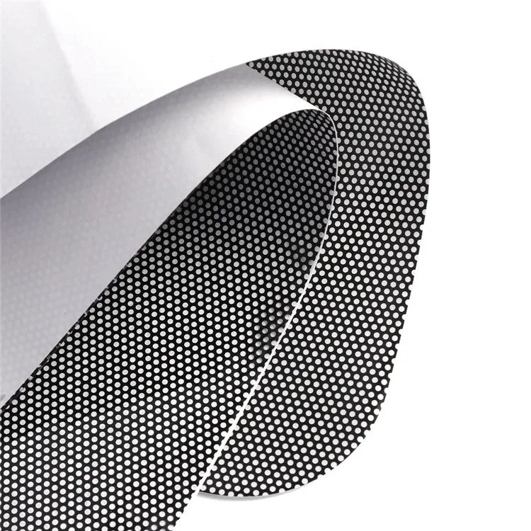 2Pcs 38x42cm Car Window Sunshade Sticker PVC Black Mesh Anti-UV Vehicle Glass Film