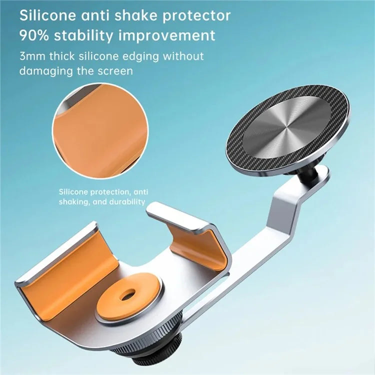 For Tesla Model 3 / Y Car Screen Phone Holder Aluminum Alloy Stand Magnetic Cellphone Bracket