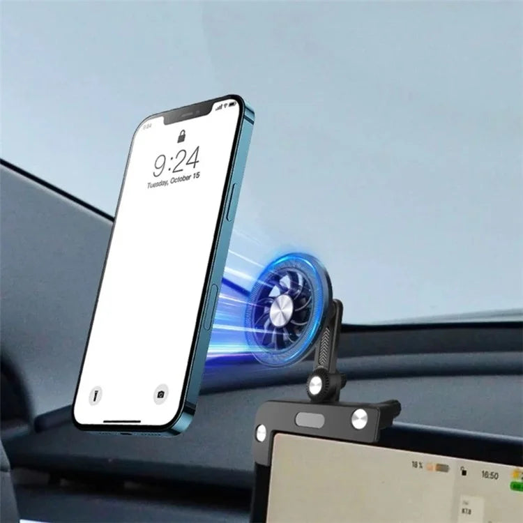 TS-MA1 For Tesla Model 3 / Y Car Screen Phone Holder Rotatable Magnetic Cellphone Navigation Bracket