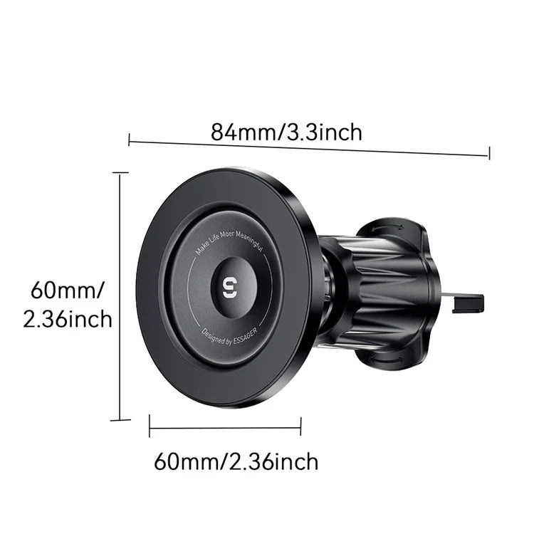 ESSAGER ES-ZJ27 Universal Magnetic Car Air Vent Phone Holder 360 Degrees Rotatable Cellphone Bracket