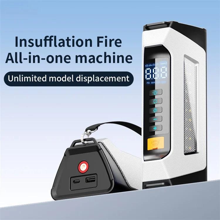 PS-219 All-in-One Emergency Start 6000mAh Battery Power Supply Vehicle Air Pump