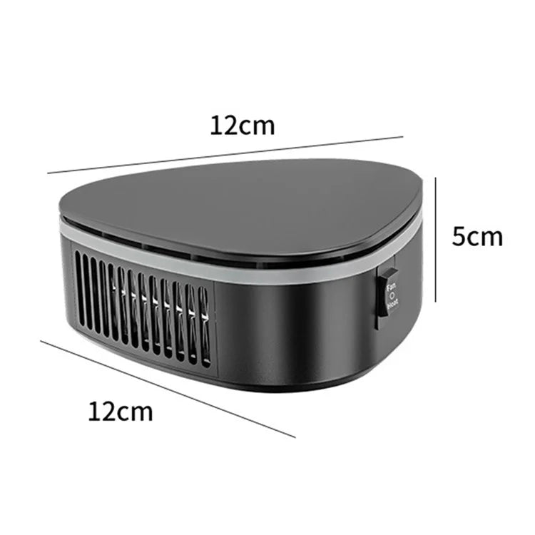9739A Car Heater 12V Portable Windshield Fast Car Warmer 2-in-1 Heating / Cooling Fan with Suction Holder, Standard Version