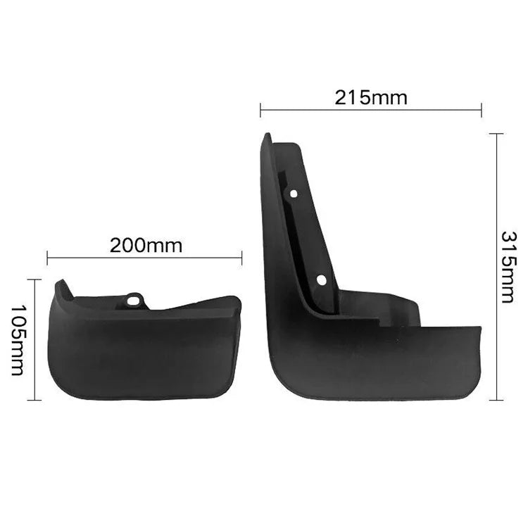 4Pcs Car Mudguard Mud Flaps Set for Multivan Carvelle 2008-2020 Front / Rear Mudflaps Splash Fender Auto Parts