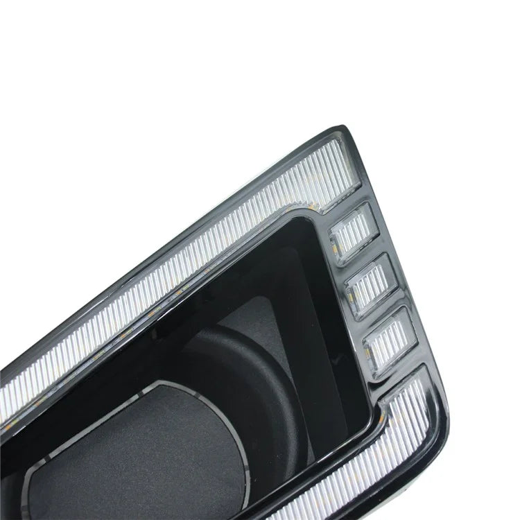 For Toyota Tacoma 2012-2015 1 Pair Car DRL Light Bright White+Yellow LED Turn Signal Fog Lamp