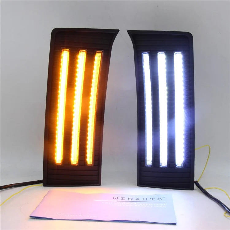 1 Pair for Toyota Tundra 2022-2023 Anti-fog LED Daytime Running Lights Turn Signal Lamps