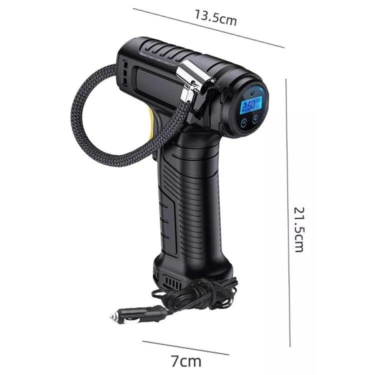 Rechargeable Wireless Electric Air Pump Digital Display Car Motorcycle Bike Tire Inflator
