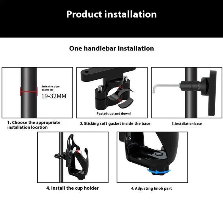 WUPP CSZH-1080 Bike Water Bottle Cage Screw Mount Drink Cup Holder