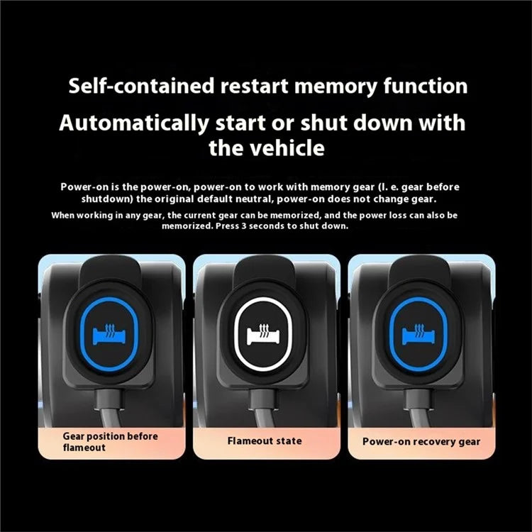 WUPP CS-1956E1 Oval Plastic Switch Heated Grips M4 Arrow ATV Heating Handle Grips