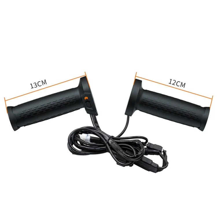 WUPP CS-1324A1 1Pair ATV Electric Heated Grip Waterproof Motorcycle Handlebar Grip Heater with 5 Gear Adjustable