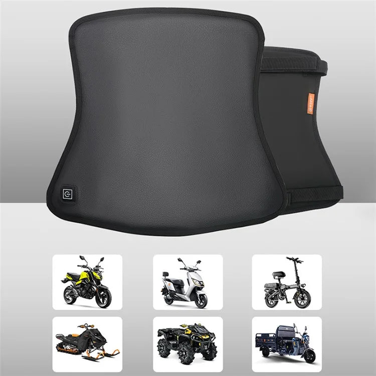 WUPP CSZH-0025A4 Motorcycle Heating Cushion Waterproof Electric Heated Seat Pad with 3-Gear Temperature Adjustment