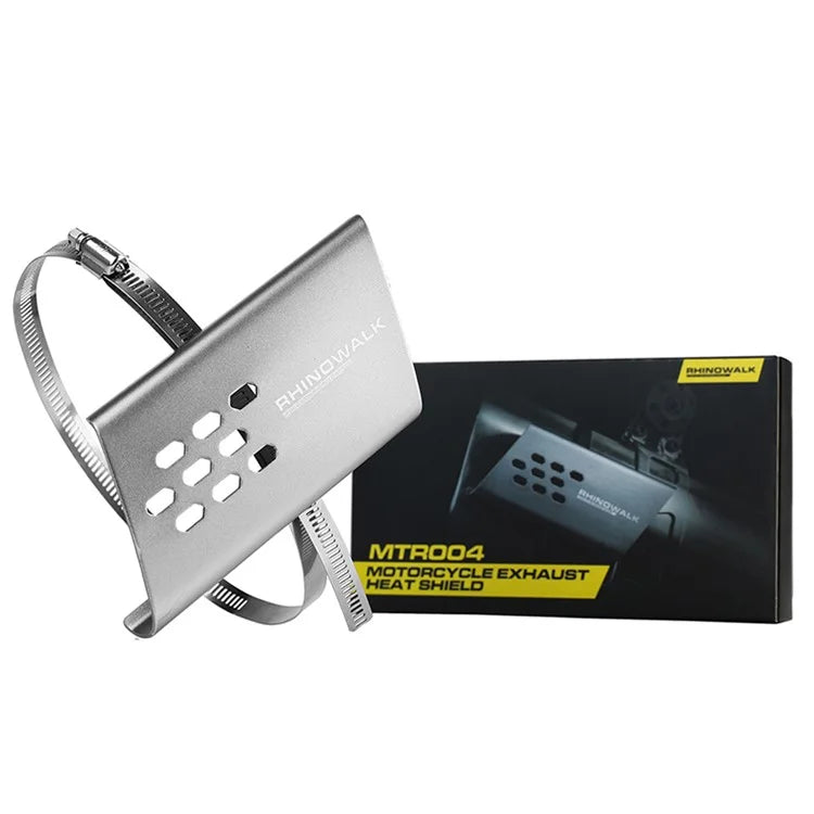 RHINOWALK MTR004 Motorcycle Exhaust Heat Shield Aluminum Anti-scalding Cover