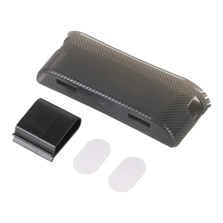 3R 2105 18x3x7cm Car Storage Box Silicone+ABS Phone Card Coin Organizer Case