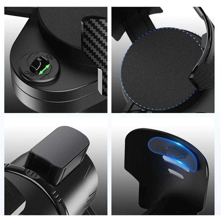 2-Layer Car Water Cup Holder Car Seat Multifunctional Adjustable Water Cup Drink Holder (Size: L)