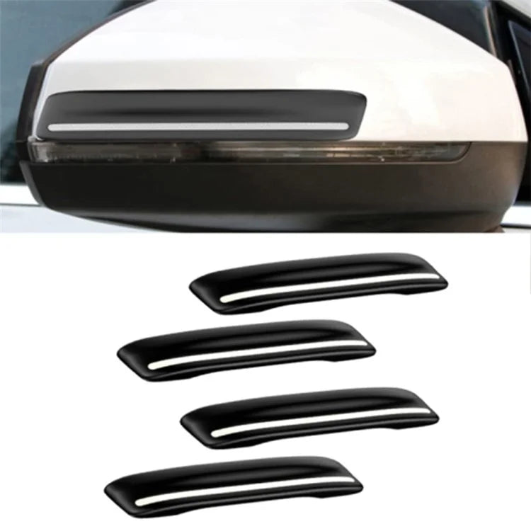 4Pcs Universal Car Door Edge Protector Rearview Mirror Bumper Guard Sticker