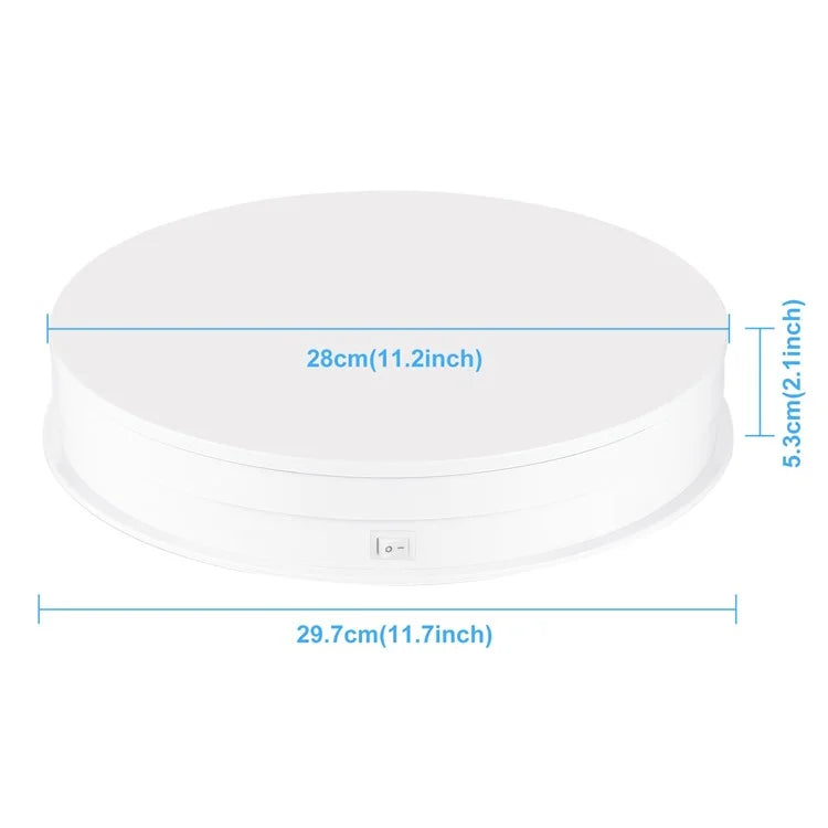 PULUZ PU3131 30cm Speed Control Turntable ABS+PC Display Stand Shooting Prop Turntable
