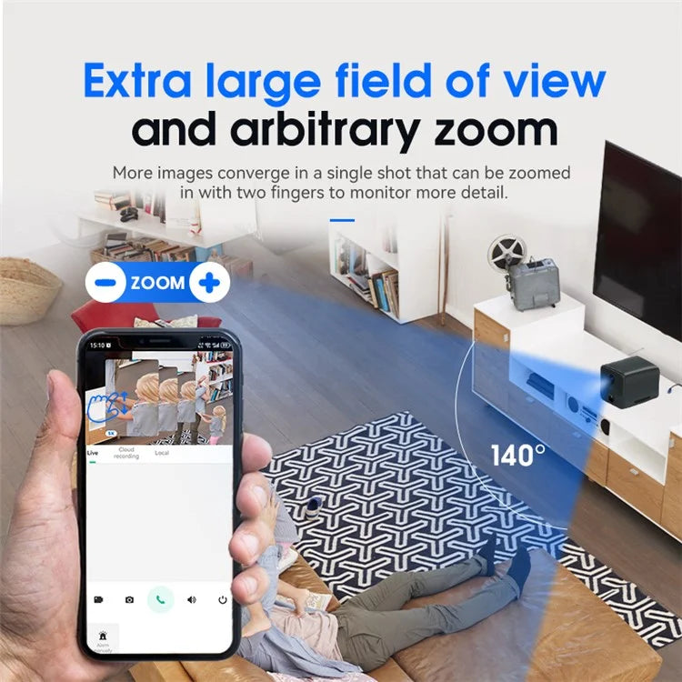 P214 2MP HD Low Consumption 2.4G Wireless Surveillance Camera Support TF Card / Cloud Storage