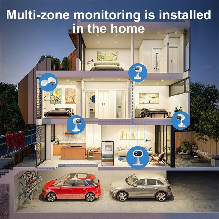 A4 HD WiFi Webcam HD Infrared Night Vision Camera Monitor Support Two-Way Voice