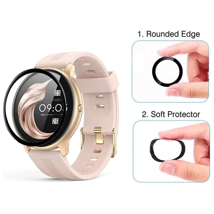 For AGPTEK LW11 Anti-Scratch Film PET 3D Smartwatch Screen Protector