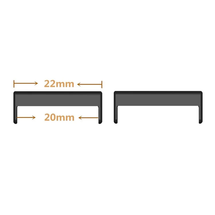 1 Pair Metal Connector Set Universal 22mm to 20mm Spring Bars Connector Watchband Adapter