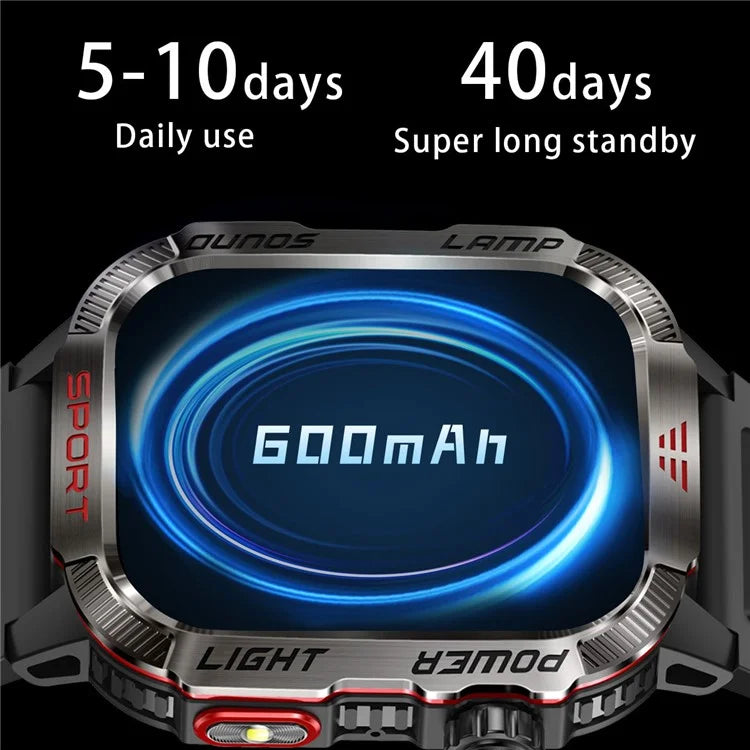 HT29 Banknote Detection Flashlight Compass Altitude Test Smart Watch Health Monitoring Waterproof Sports Watch