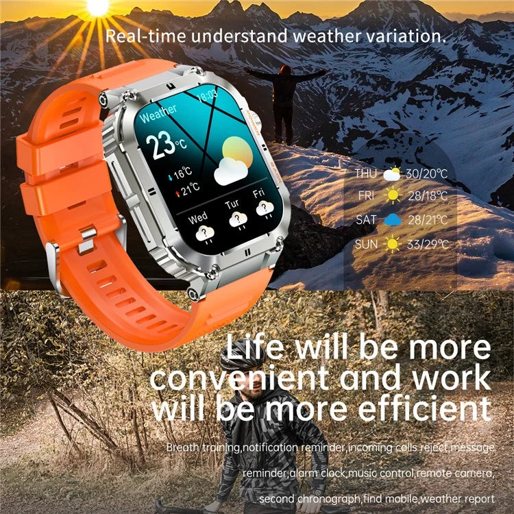 K57 Pro 1.96-inch Bluetooth Call Smart Watch Health Monitoring Outdoor Sports Smart Bracelet